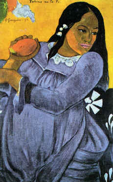 Woman with Mango